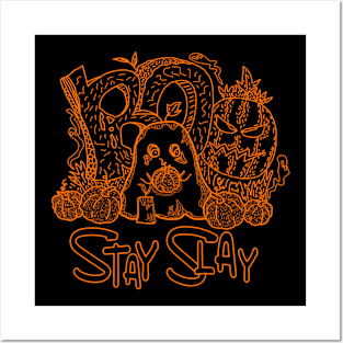 Stay Slay - Happy Happy Halloween Posters and Art